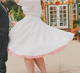 Rockabilly Plus Size Long Sleeve Tea Length Audrey Hepburn 50s Style Wedding Dress 20102821-Dolly Gown